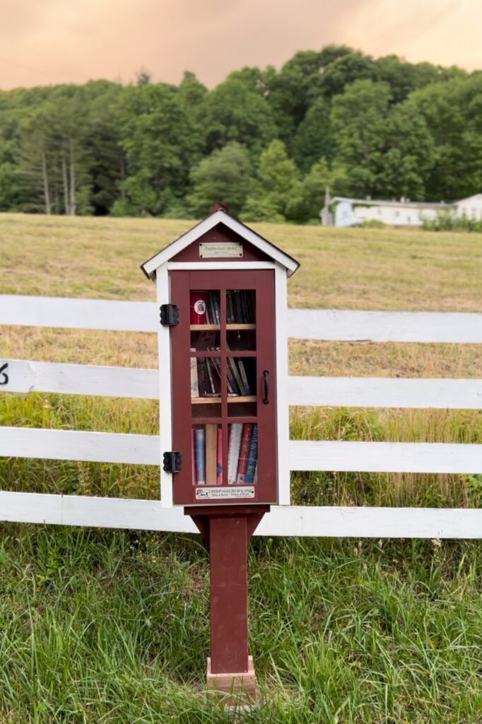 Little Free Library at Farm Trouvaille